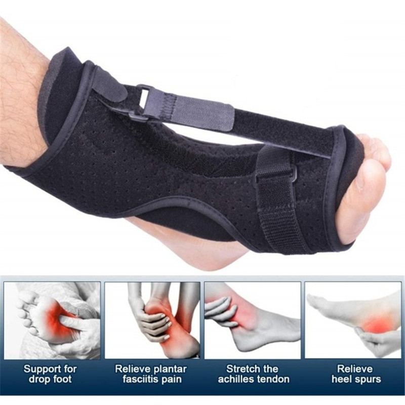 Adjustable Ankle Brace Foot Splint Drop Orthotic Brace Night Splint Foot Health Care For Plantar Fasciitis Achilles Tendoniti Supplier Wholesale Production