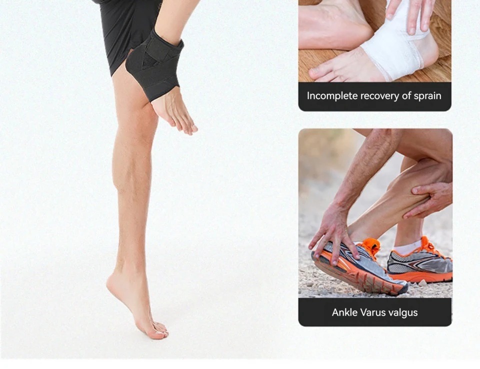 Adjustable Ankle Support Compression Ankle Brace Protector for Running Soccer Basketball Knitted Gym Bandage Ankle Strap China Factory Supply Trade