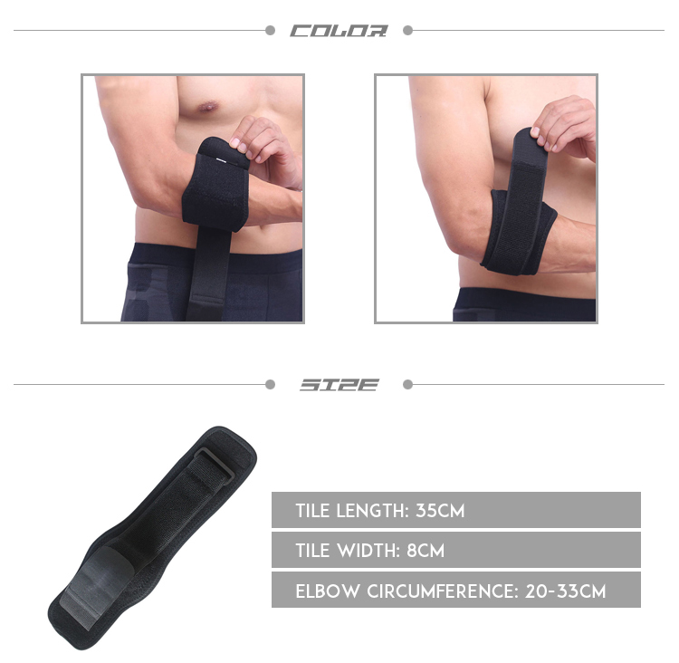 Adjustable Arm Brace Support Elbow Band Wrap Bandage Strap Joint Pain Relief Elbow Protector with EVA pad for tennis golf Factory Authorized Wholesale Sourcing