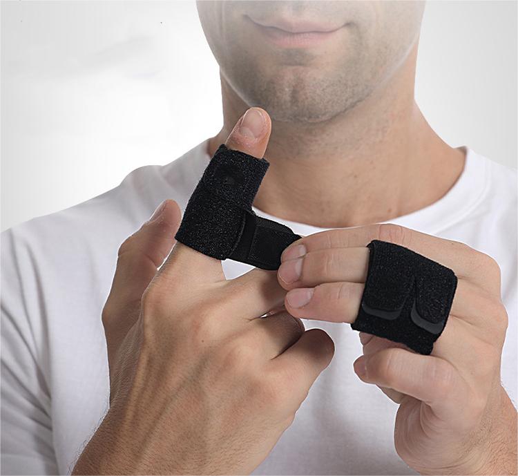 Adjustable Elastic Finger Splint Support Thumb Brace Protector Basketball Volleyball Finger Sleeves High-Quality Wholesale