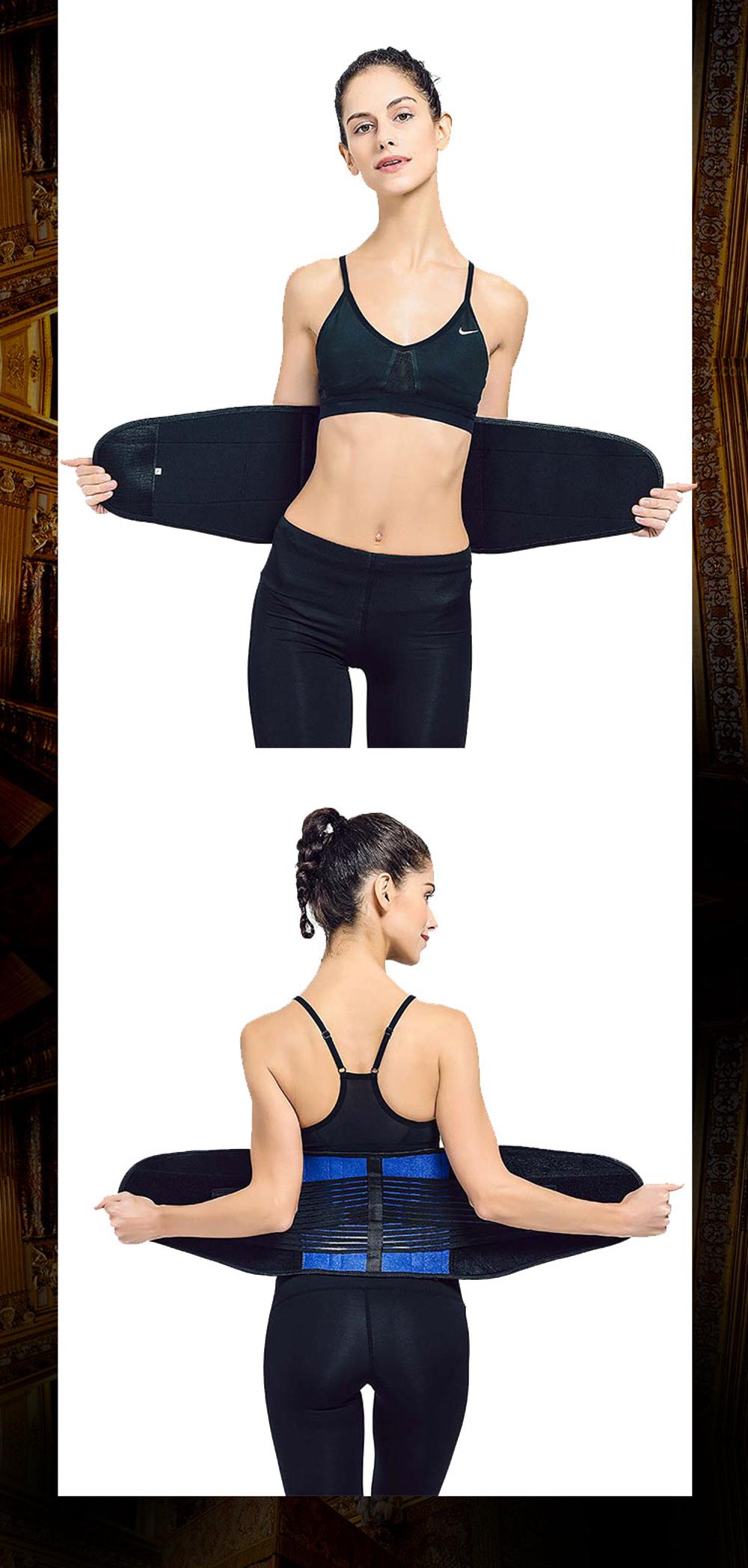 Adjustable Elstiac Waist Support Belt Neoprene Faja Lumbar Back Sweat Belt Fitness Belt Waist Trainer Production Facility Export