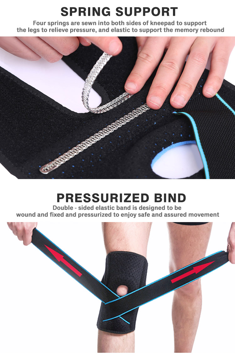 Adjustable Knee Bandage Enjoy Fashion Sports Breathable Knee Pads Pressure Protection Knee Support Strip Large Order Wholesale Outlet
