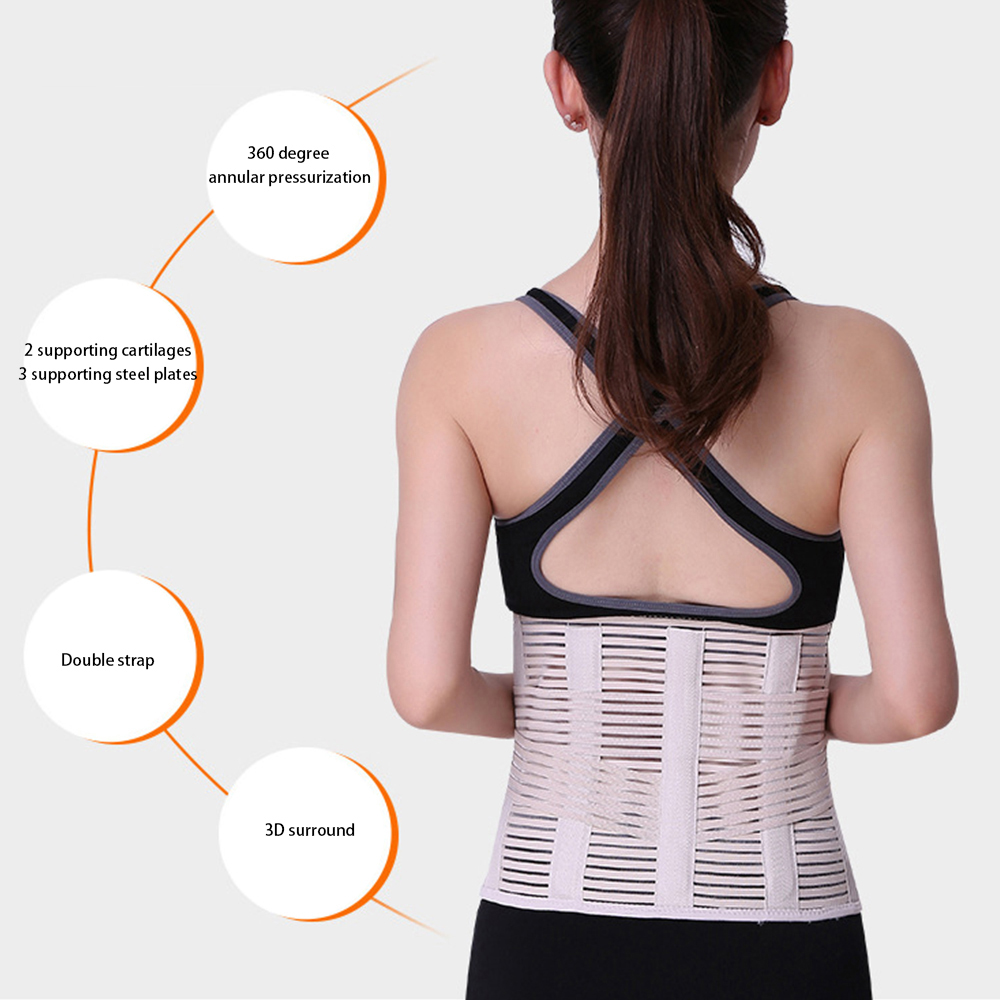 Adjustable Lumbar Pad Lower Back Brace Lumbar Spine Support Belt Waist Back Pain Relief Low-Cost Manufacturing