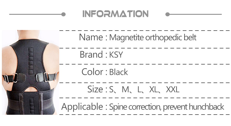 Adjustable Magnet Posture Corrector Back Corset Belt Straightener Shoulder Corrector Posture Braces Wholesale Manufacturer