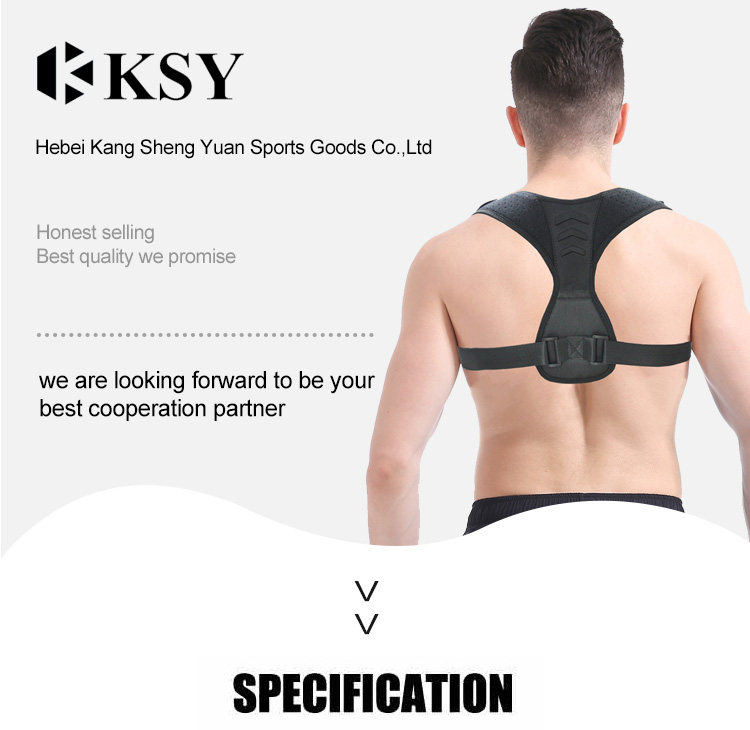 Adjustable Posture Corrector Shoulder Lumbar Brace Support Corset Back Belt for Men and Women China Manufacturing