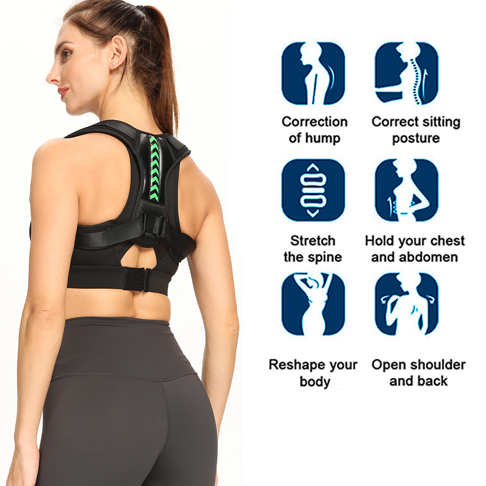 Adjustable Scoliosis Back Support Brace Elastic Back Upper Back  Posture Corrector For Men Women Contract Manufacturing