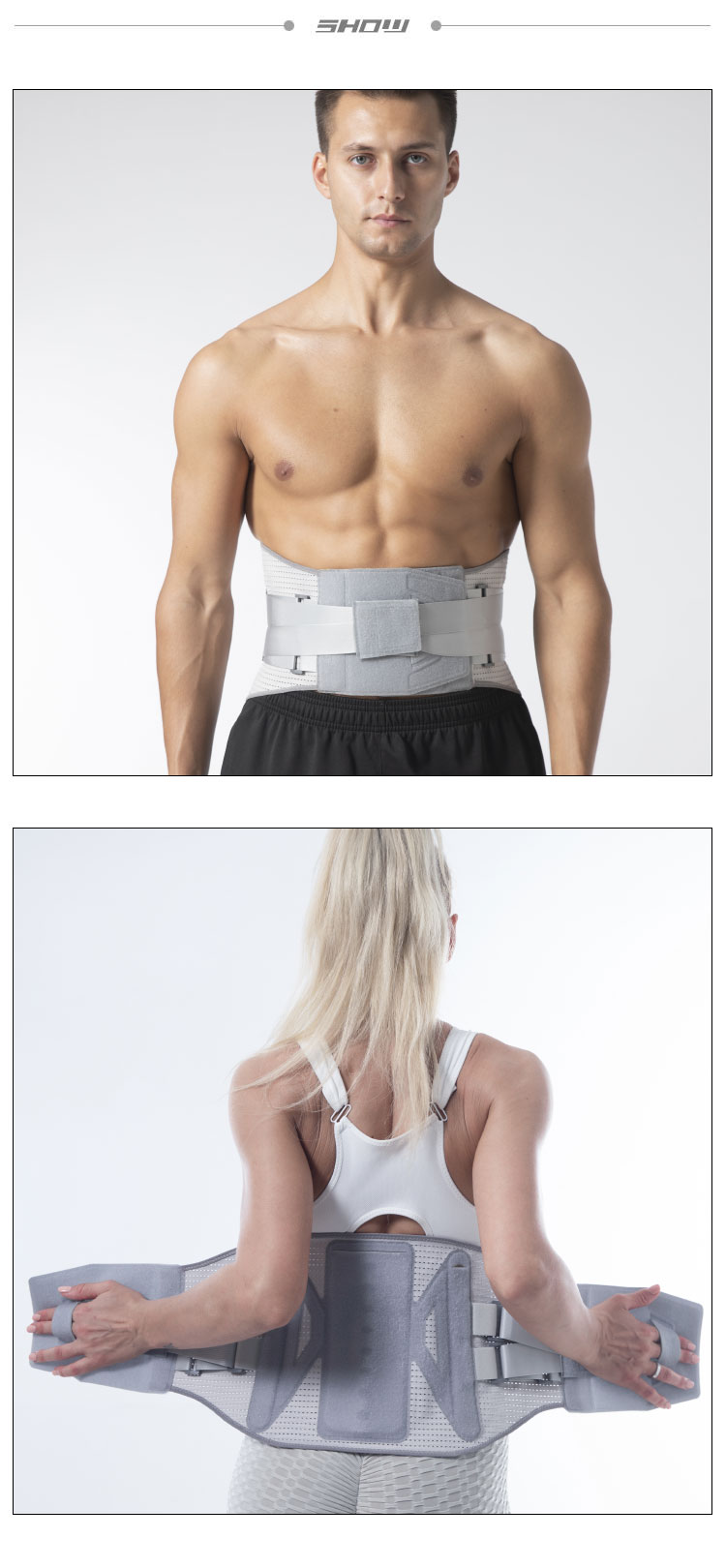 Adjustable Self Heating Magnetic Therapy Massage Band Health Care Back Waist Support Belt Lumbar Brace Factory Direct Sales