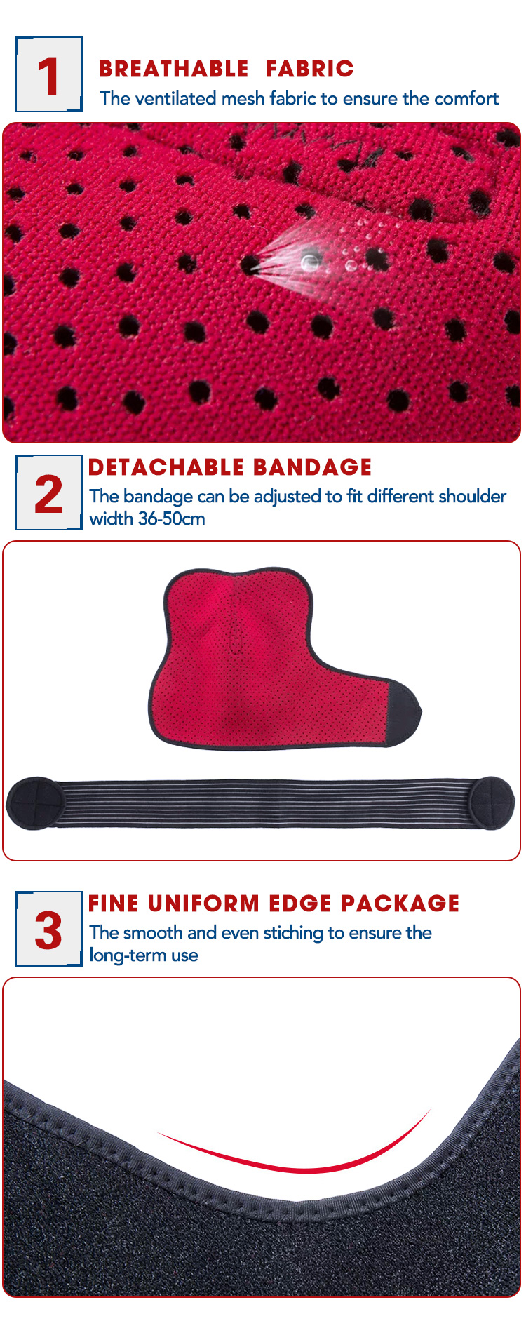 Adjustable Sports Care Single Neoprene Brace Strap Arthritis Injury Bandage Wrap Shoulder Support Supplier Wholesale Production