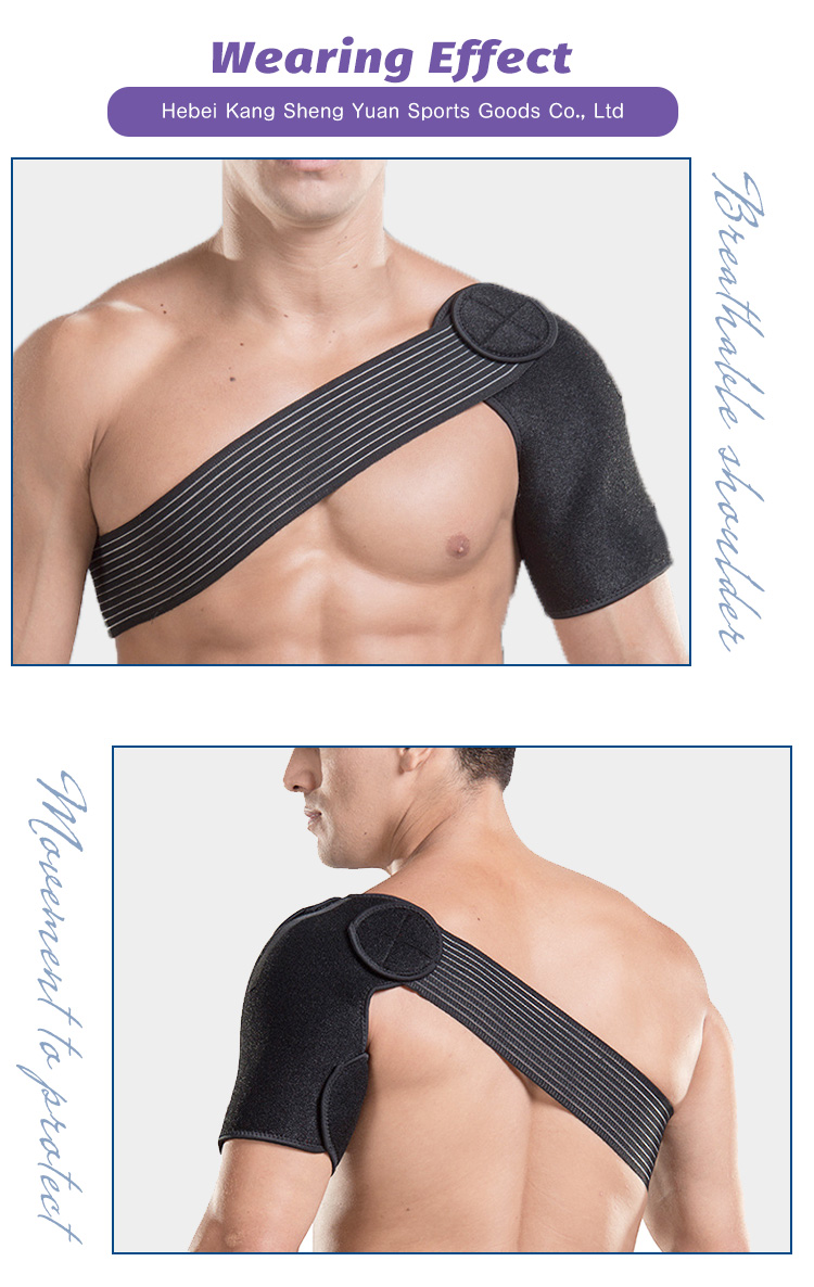 Adjustable Sports Care Single Neoprene Brace Strap Arthritis Injury Bandage Wrap Shoulder Support Supplier Wholesale Production
