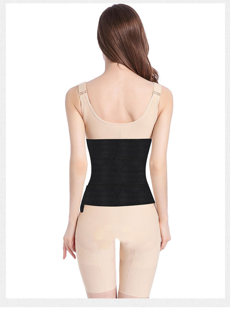 Adjustable black tummy bandage body stomach wrap snatch me up bandage tummy waist strap wrap band belt Industrial Wholesale Pricing