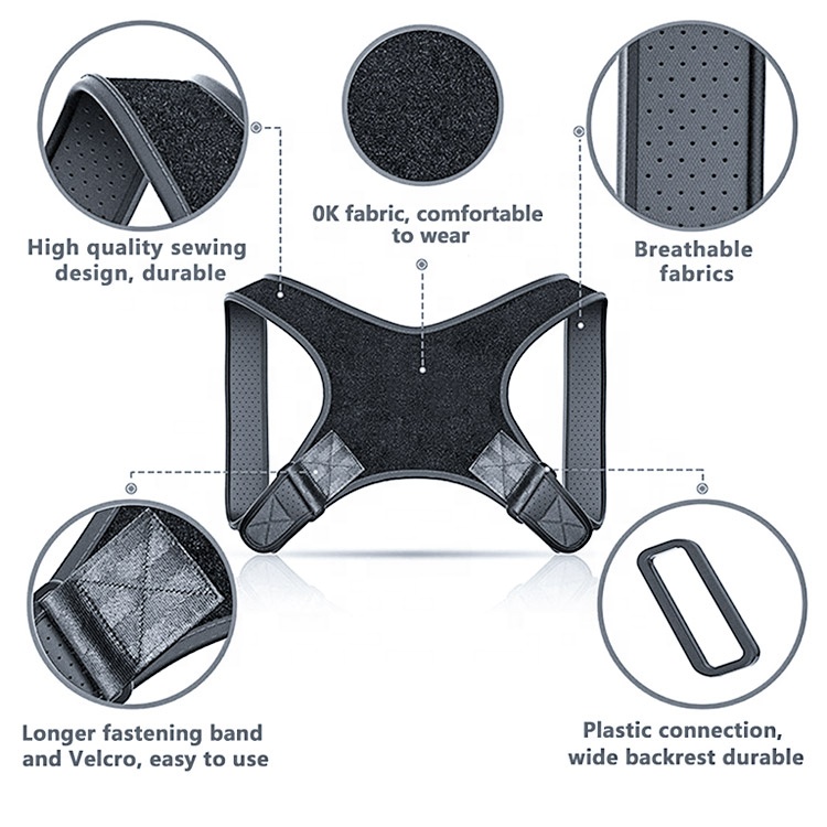 Adjustable posture shoulder corrector clavicle support breathable shoulder blade correction strap Manufacturing and Export Efficiency