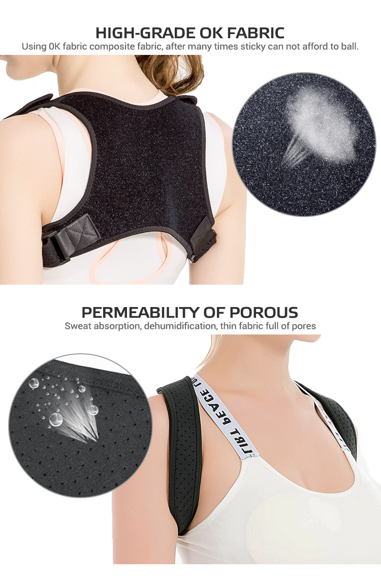 Adjustable posture shoulder corrector clavicle support breathable shoulder blade correction strap Manufacturing and Export Efficiency