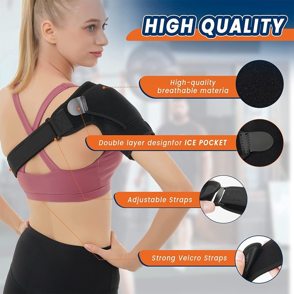 Adjustable sports shoulder pads Fitness strain protection pressure protection left and right shoulder pads Product Manufacturing Excellence