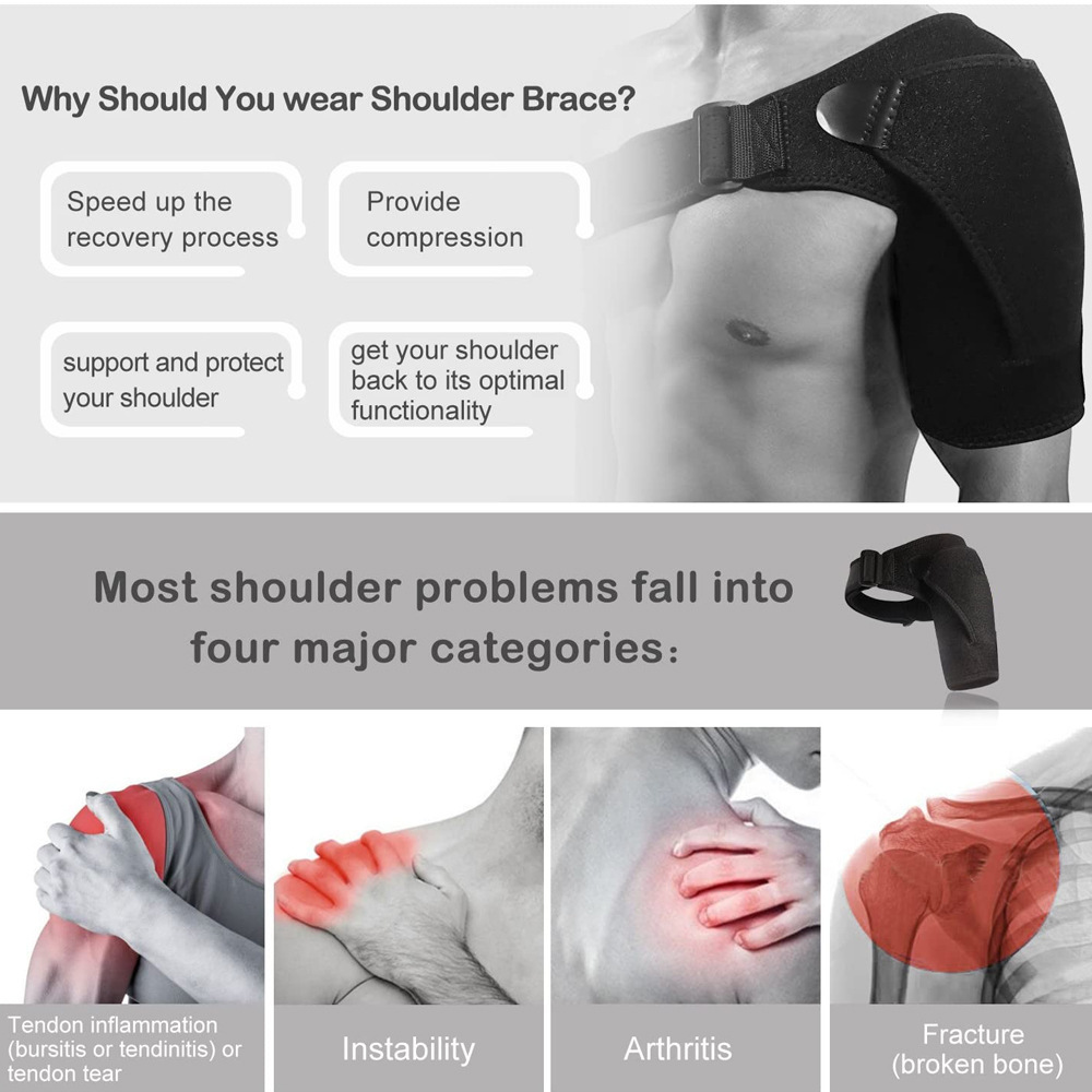 Adjustable sports shoulder pads Fitness strain protection pressure protection left and right shoulder pads Product Manufacturing Excellence