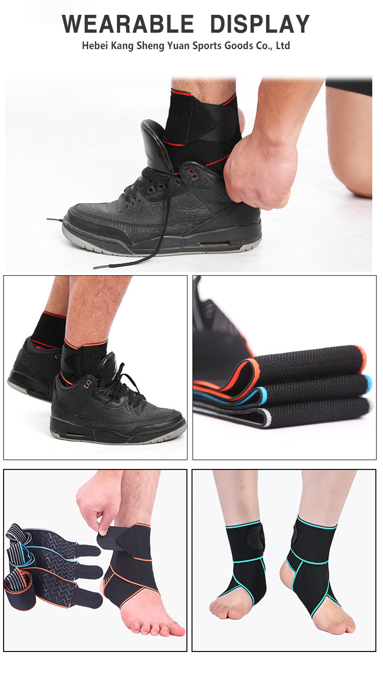 Ankle Support Sleeve Compression Adjustable Elastic Sports Basketball Ankle Bandage China Supplier B2B