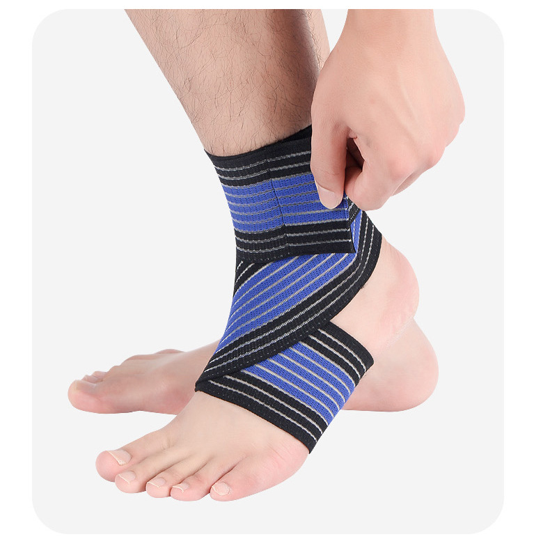 Ankle Support Spirally Wound Bandage Adjustable Elastic Bands Sports Safety Brace Discount Wholesale Direct