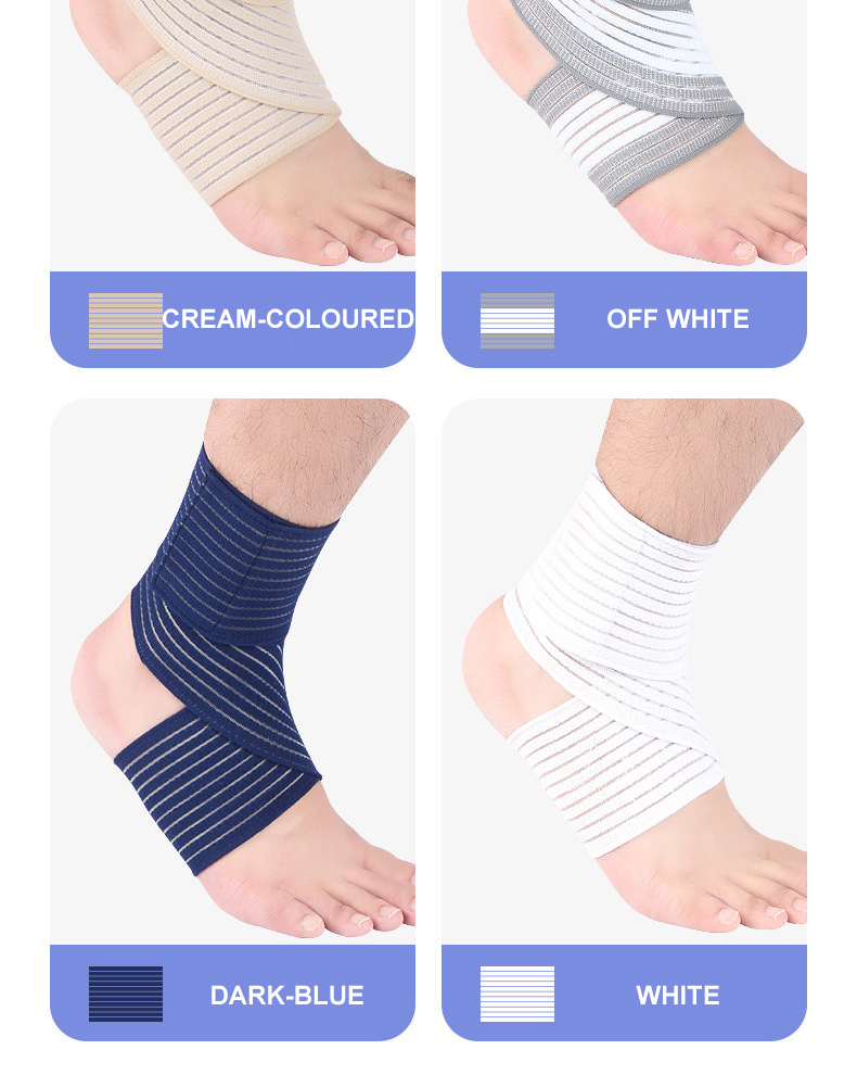 Ankle Support Spirally Wound Bandage Adjustable Elastic Bands Sports Safety Brace Discount Wholesale Direct