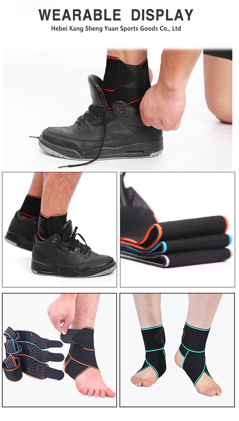 Ankle support anti-sprain recovery professional male ankle joint protective sleeve basketball ankle female rehabilitation fixed Private Label Manufacturing Bulk Orders