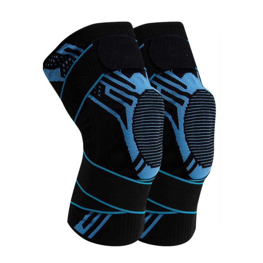 Arthritis Joint Nylon Knitted 4D Weaving Silicone knee pads for man and woman China Factory Supply