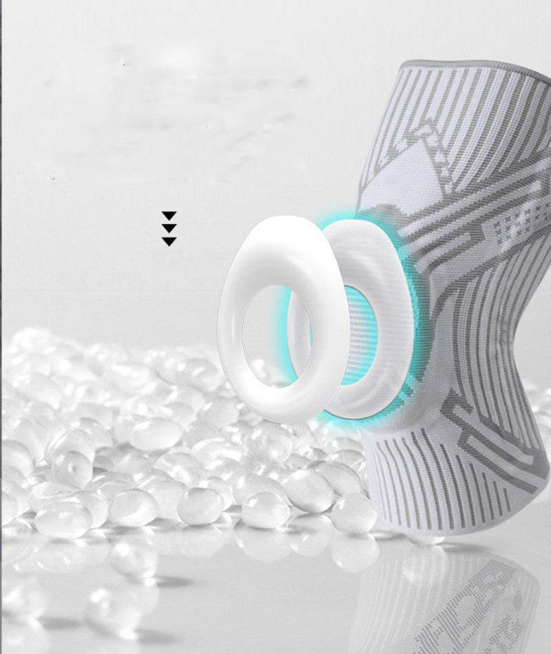 Arthritis Joint Nylon Knitted 4D Weaving Silicone knee pads for man and woman China Factory Supply