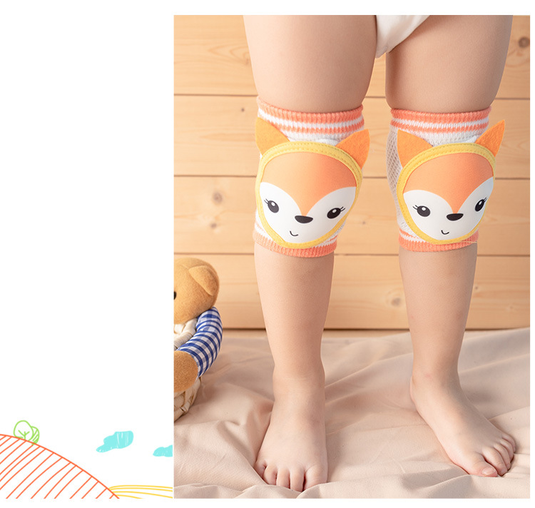 Baby Knee Pads Infant Toddler Breathable Cotton Kneepads Protector Cute Animals Kids EVA Knee Pad Baby Knee Pads Mass Wholesale Innovation
