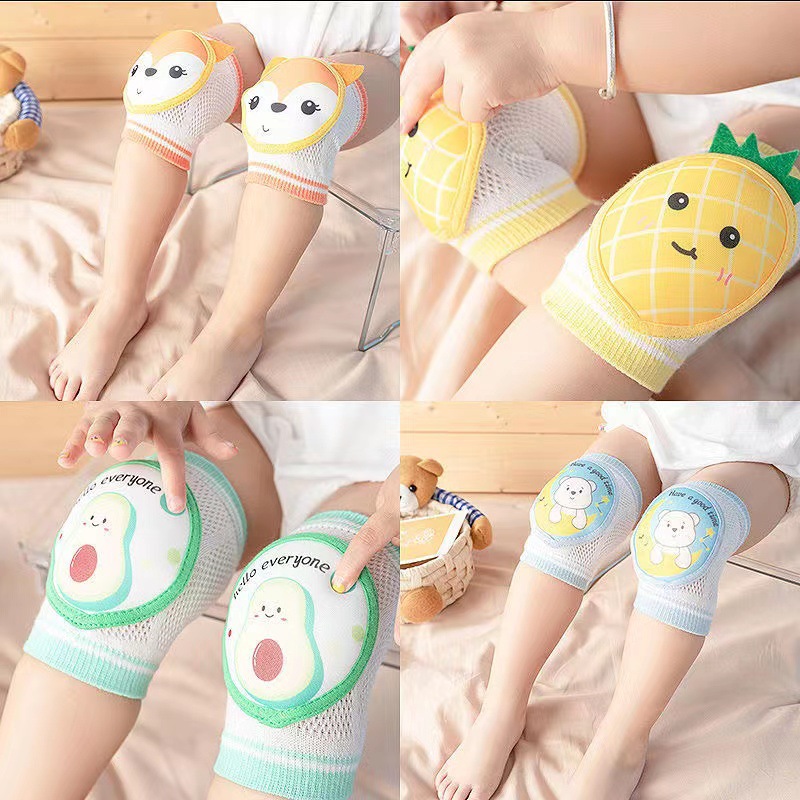 Baby Knee Pads Infant Toddler Breathable Cotton Kneepads Protector Cute Animals Kids EVA Knee Pad Baby Knee Pads Mass Wholesale Innovation