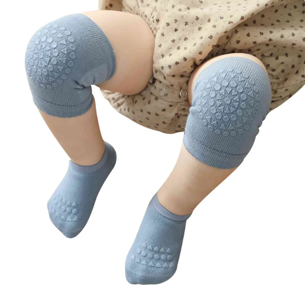 Baby Knee Pads Socks Set for Girls Boys Summer Solid Color Anti Slip Socks Kid Crawling Safety Floor Sock Leg Knee Protector Private Label Manufacturing Innovation