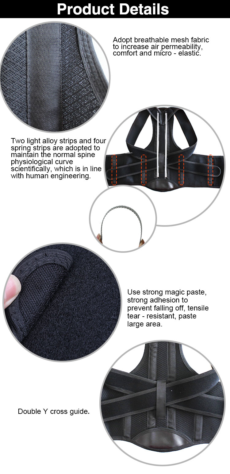 Back Pain Belt New Posture Corrector Orthopedic Brace Scoliosis Back Support Belt for Man Woman Shoulder Bandage Corset Back Industrial Bulk Supply