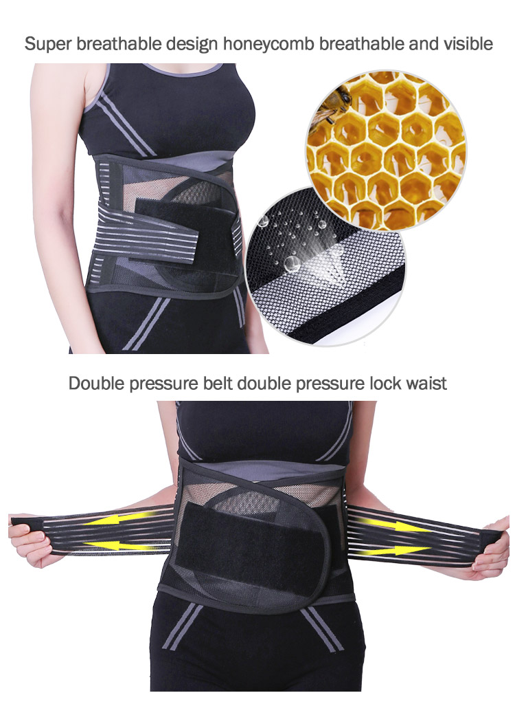 Back Pain Waist Support Belt Lumbar Waist Belt bands Support Waist Brace Belt Factory Direct Sales Export