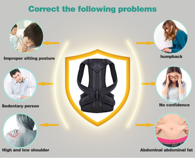 Back Posture Corrector Back Braces Belts Posture Correction Posture Elastic Waist Corrector Industrial Wholesale