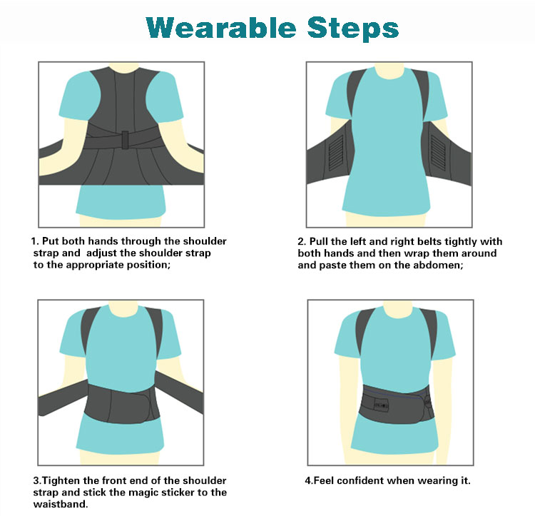 Back Posture Corrector Back Braces Belts Posture Correction Posture Elastic Waist Corrector Industrial Wholesale
