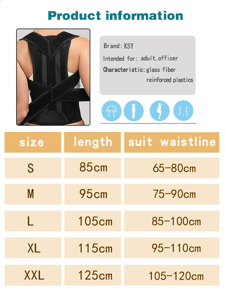 Back Posture Corrector Back Braces Belts Posture Correction Posture Elastic Waist Corrector Industrial Wholesale