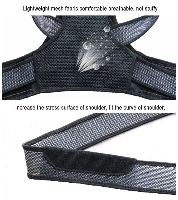 Best Neoprene Adjustable Lumbar Upper Posture Corrector Back Support Belt Vest Brace Export Manufacturing Operations