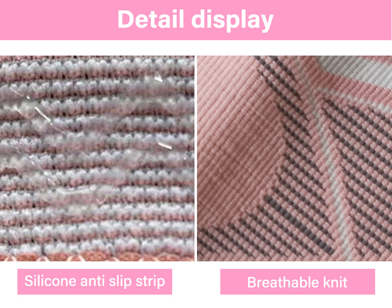 Best selling wholesale comfortable knitting volleyball knee support pink compression knee sleeve knee brace pad Factory Wholesale Custom Solutions