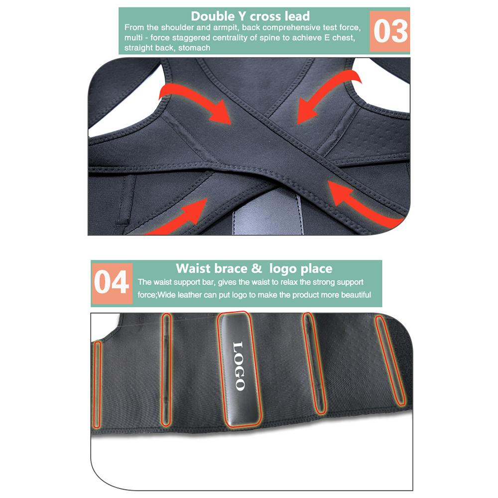 Braces straight fixed strap open shoulder back support orthotics Manufacturing Firm
