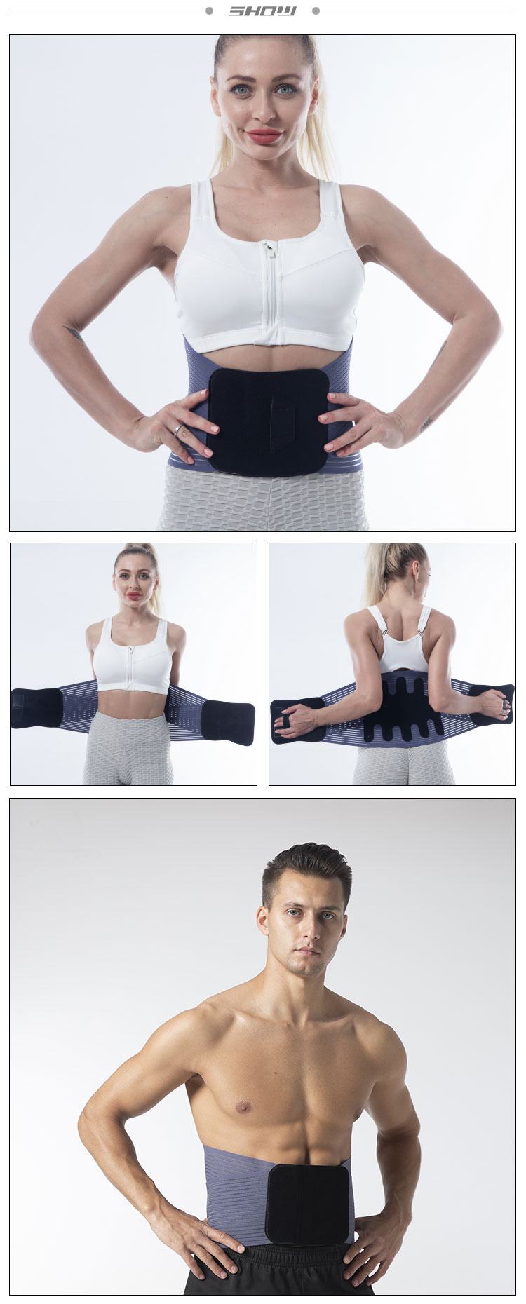 Breathable Mesh Magnetic Steel Plate Support Medical Waist Belt Lumbar Lower Back Brace Global Trade Manufacturing