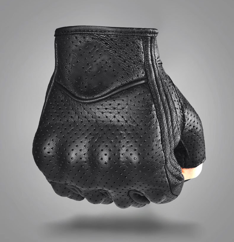 Breathable Motorcycle Leather Gloves Men Motorbike Riding Touch Screen Glove Motocross Moto Racing Biker Anti Fall Glove Vintage Wholesale Factory Customization