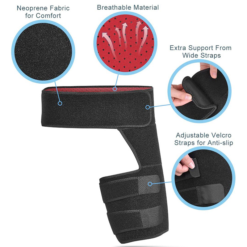Breathable anti-muscle strain Hip Protection Thigh Protection Groin sports leg protector Factory Authorized Wholesale