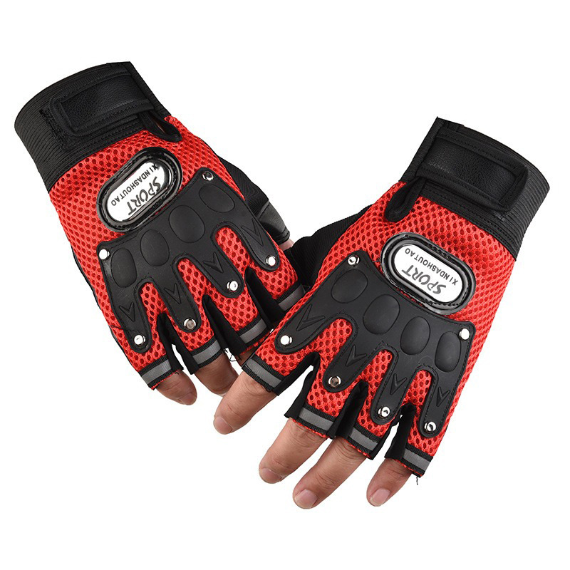 Breathable half-finger gloves for men's bikers riding dirt bikes fighting gym fitness gloves Rapid Production Solutions Processing