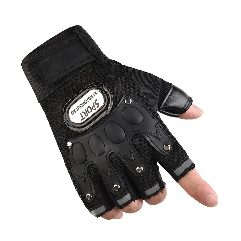 Breathable half-finger gloves for men's bikers riding dirt bikes fighting gym fitness gloves Rapid Production Solutions Processing