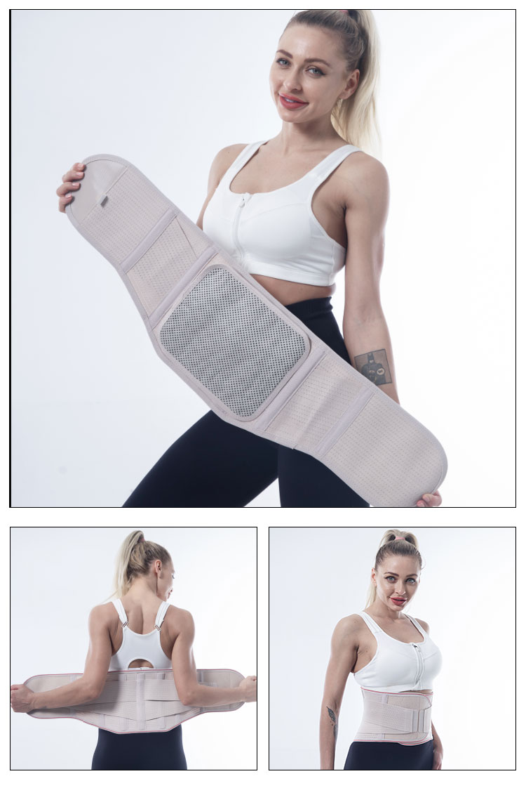 Breathable lumbar support elastic waist belt back brace protection fitness Wholesale Factory Customization