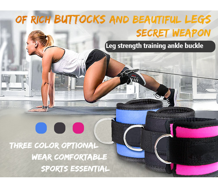 Cable Machines Padded Gym Cuff Ankle Strap For Kickbacks Glute Workouts Leg Extensions Manufacturing and Export
