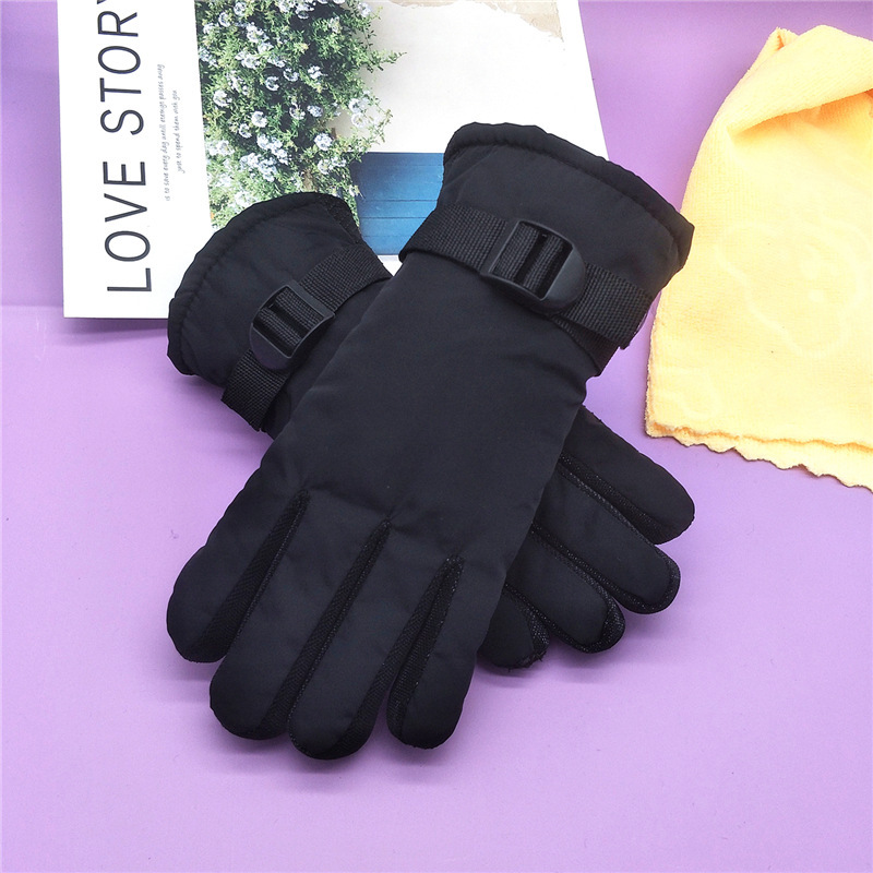 Children's gloves Winter warm cute clean black pink cycling gloves thickened ski gloves Wholesale Trade Supplier