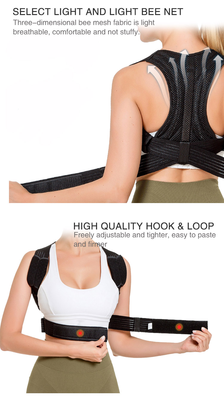 Clavicle Support Upper Back Brace Adjustable Posture Corrector Providing Pain Relief From Neck Back Shoulder Industrial Wholesale