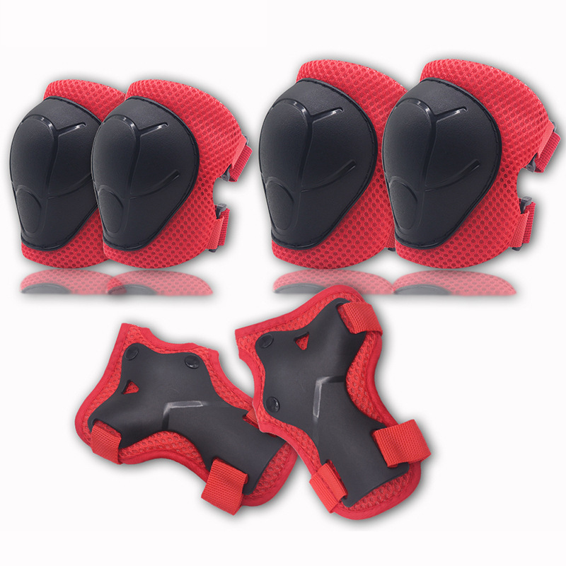 Colorful Roller skating knee protective gear for children six-piece sports helmet protector Factory to Consumer Operations