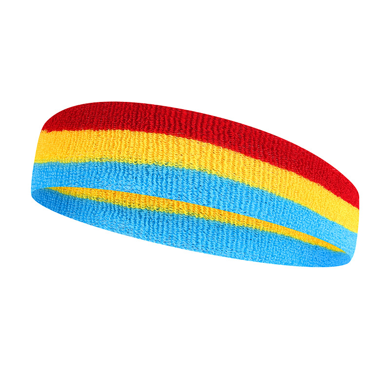 Colorful Terry Cloth Cotton Sweatband Sports Tennis Yoga Sweat Absorb Head Band Wholesale B2B Pricing Pricing