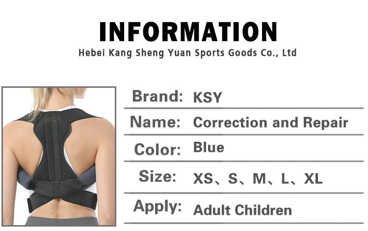 Comfortable Adjustable Neoprene Back Brace Posture Corrector to improve bad posture Manufacturing Services Export