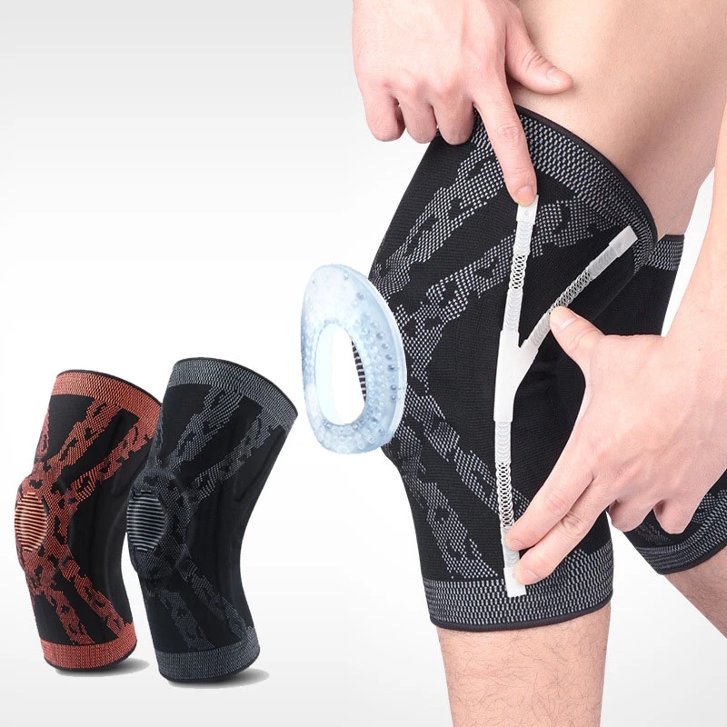 Compression Basketball Elastic Knee Brace Sleeve Support Protector Knee Pads Dance for Running Fitness Gym Workout Volleyball Export Factory Supplier