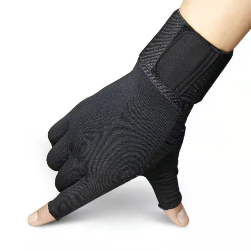 Copper fiber pressurized half-finger gloves Outdoor sports fitness training wrist gloves Manufacturer and Supplier