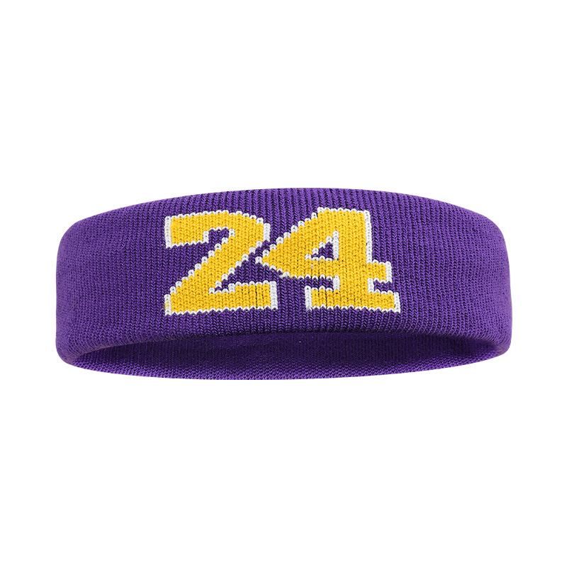 Cotton Athletic Headband Number 24 Elastic Sweatband Protection Basketball Tennis Sport Adult Kids Gym Fitness Sweat Hair Band Product Manufacturing Excellence